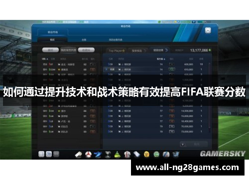 如何通过提升技术和战术策略有效提高FIFA联赛分数